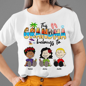 Personalized Gifts For Grandma Shirt Beach Summer With Kids 03xqpu140125pa - Shirts - GoDuckee