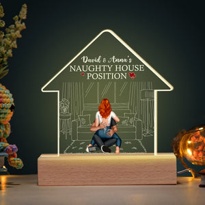 Personalized Gifts For Couple LED Light Naughty House Position - Led Night Light - GoDuckee