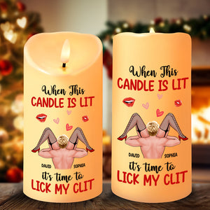 Personalized Gifts For Couple LED Candle, Naughty Couple Christmas 01XQTN251024HH - Led Candle - GoDuckee