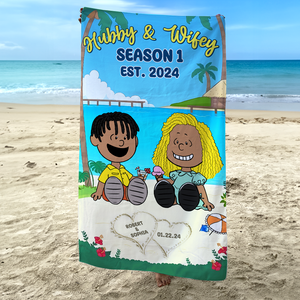 Personalized Gifts For Couple Beach Towel 06topu080125pa - Beach Towel - GoDuckee