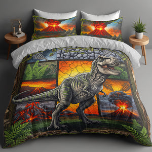 Dinosaur Quilt Bedding Set - Personalized Gifts For Dinosaur Lovers 01naqn280625 - Blanket - GoDuckee