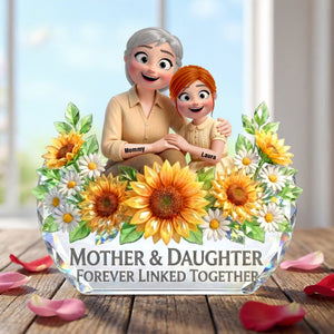 Mother And Daughter Acrylic Plaque - Personalized Gifts For Mothers 05toqn060226 - Shaped Plaques - GoDuckee