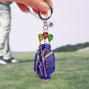 Golf Dad Keychain - Personalized Gifts For Dad 03ohtn270525 - Keychains - GoDuckee