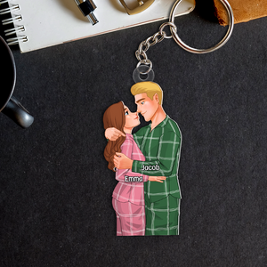 Personalized Gifts For Couple Keychain Romance Couple 021ACPU111124DA - Keychains - GoDuckee