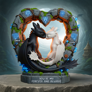 Forever & Always Couple Acrylic Plaque - Personalized Gifts For Couple 05TOPU080725 - Shaped Plaques - GoDuckee