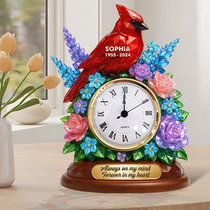 Memorial Desk Clock Plaque - Personalized Gifts For Heaven 05naqn280525 - Clock Plaques - GoDuckee