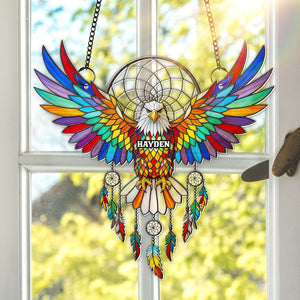 Radiant Winged Spirit Native American Suncatcher - Personalized Gifts For Boho Lovers 01NALU080725 - Ornament - GoDuckee