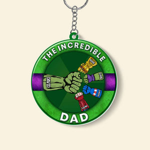 Dad 07qhqn270523ha Personalized Keychain QNFBK - Keychains - GoDuckee