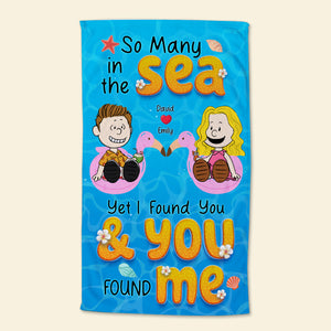 Personalized Gifts For Couple Beach Towel 01kaqn100125pa - Beach Towel - GoDuckee