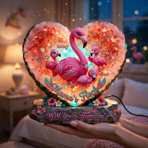 Flamingo Mama Light Box - Personalized Gifts For Mothers 02hudt130426 - Light Box - GoDuckee