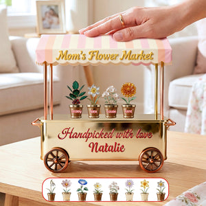 Birthmonth Flowers Mom And Kids Acrylic Plaque - Personalized Gifts For Mother's Day Plaque 03KIMG110326 - Shaped Plaques - GoDuckee