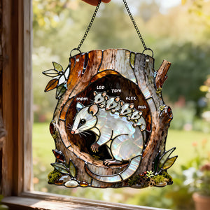 Opossum Mom Suncatcher Ornament - Personalized Gifts For Mother 04nadt100226 - Ornament - GoDuckee