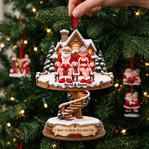 Lovely Old Couple Acrylic Ornament - Personalized Christmas Gifts For Couples 04ohlu131026