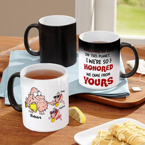 Gallons Of Jizz On This Planet, Gift For Dad, Personalized Magic Mug, Funny Sperm Mug, Father's Day Gift - Magic Mug - GoDuckee