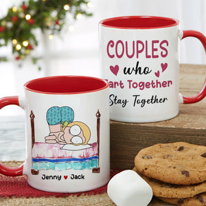 Couples Who Fart Together - Personalized Couple Mug - Gift For Couple - Coffee Mug - GoDuckee