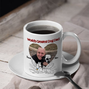 World's Greatest Dog Dad, Personalized Dog Dad Mug, Dog Lover Mug Gift, 02OHPO201223 - Coffee Mug - GoDuckee