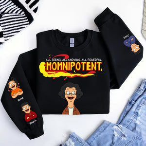 Personalized Gifts For Mom 3D Shirt, Momnipotent & Little Kids 02TOLU120325HG - AOP Products - GoDuckee