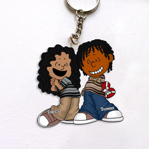Personalized Gifts For Couple Keychain, Gangsta Love 03qhpu030125hg - Keychains - GoDuckee