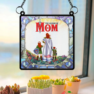 Personalized Gifts For Mom Suncatcher Window Hanging Ornament 01KAMH250424HG Mother's Day - Ornaments - GoDuckee