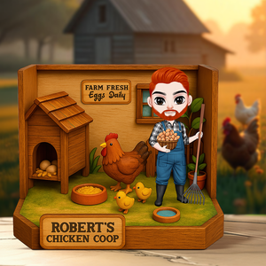 Personalized Gifts For Farmer Plaque Chicken Coop 03NAPU110425HH - Shaped Plaques - GoDuckee