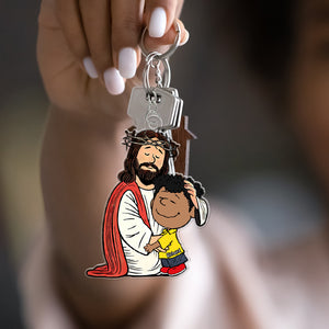 Personalized Gifts For Christians, Jesus Love 03qhqn040125hg - Keychains - GoDuckee
