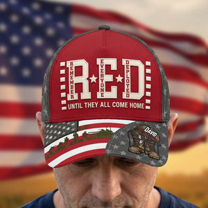 RED Remember Everyone Deployed Classic Cap - Personalized Gifts For Veteran Families 03qhtn260526 - Caps - GoDuckee