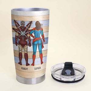 Dear Dad You Are The Best Hero Personalized Tumbler - TZ-TCTT-01dnqn250523tm - Tumbler Cup - GoDuckee