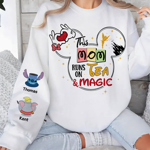 Personalized Gifts For Mom 3D Shirt 02ohpu200325 Mom Runs On Tea & Magic - AOP Products - GoDuckee
