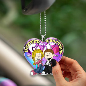 Personalized Gifts For y2k Couple Car Ornament 011OHMH301224HG - Ornament - GoDuckee