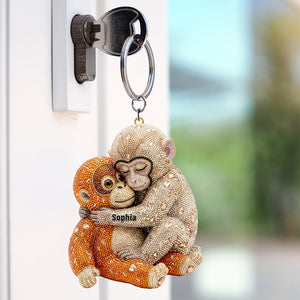 Monkey Punch Viral Keychain - Personalized Gifts 07NAQN040326 - Keychains - GoDuckee