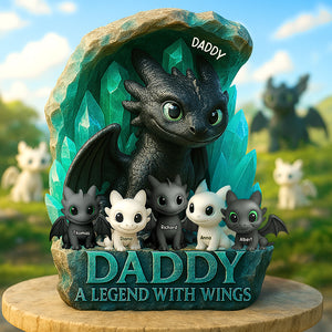 Personalized Gifts For Dad Acrylic Plaque, Dragon Fans 01tgqn120425 - Shaped Plaques - GoDuckee
