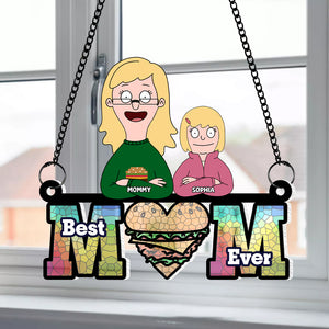 Personalized Gifts For Mom Suncatcher Ornament 04ohtn120225hg Bet Mom Ever - Ornament - GoDuckee