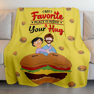 Personalized Gifts For Couple Blanket Cartoon Couple 02TOMH120225HG - Blanket - GoDuckee