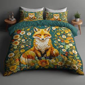 Fox Lovers Quilt Bed Set 042HUDT180125 - Blanket - GoDuckee