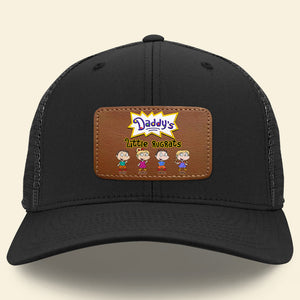Personalized Gifts For Dad Leather Patch Hat 01naqn170524hh Father's Day - Caps - GoDuckee
