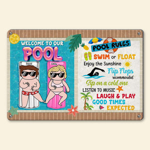 Personalized Gifts For Couple Metal Sign 05OHQN100624 - Metal Signs - GoDuckee