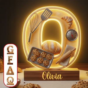 Sweet Bakery Alphabet Letter Light Box - Personalized For Bakers 02HYMG011125 - Light Box - GoDuckee