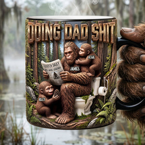 Funny Squatch Dad Magic Coffee Mug - Personalized Gifts For Dad 02tyta060526 - Coffee Mug - GoDuckee