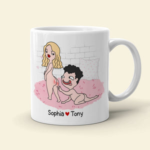 Don't Be Afraid To Sit On My Face Personalized Funny Coffee Mug Gift For Couple - Coffee Mug - GoDuckee