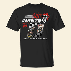 Personalized Dirt Track Racing Girl Shirt - Shirts - GoDuckee