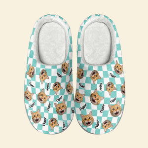Custom Pet Face Home Slippers, Gift For Cat Lovers, Dog Lovers - Shoes - GoDuckee