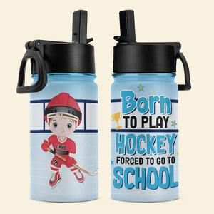 Born To Play Hockey Personalized Kid Tumbler Gift For Kid - Kid Tumbler - GoDuckee