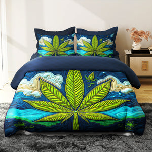 Cannabis Quilt Bedding Set 023hutn060225 - Blanket - GoDuckee