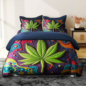Cannabis Quilt Bedding Set 021hutn060225 - Blanket - GoDuckee