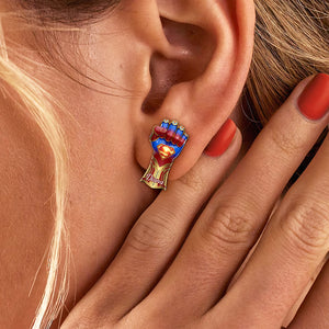 Empowering Power Fist Stud Earrings – Personalized Just for Her 01ohqn220725 - Earrings - GoDuckee