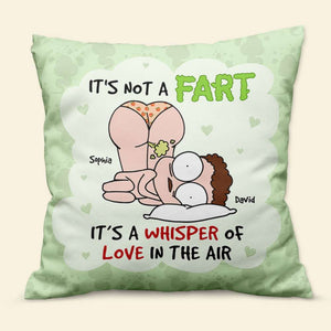 Personalized Gifts for Couple, Funny couple with green fart 03TOQN100724HH - Pillow - GoDuckee
