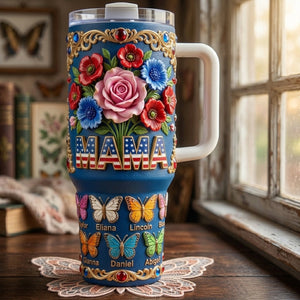 USA Grandma Mama Tumbler - Personalized Gifts For Grandma and Mama 04tyta020426 - Tumbler Cup - GoDuckee