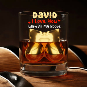 Naughty Couple Drinking Glass - Personalized Gifts For Couple 05naqn221025 - Whiskey Glass - GoDuckee