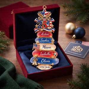 Patriot Family Acrylic Ornament - Personalized Christmas Gifts For Family 03palu101026