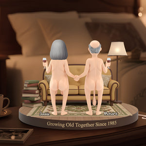 Old Couple Forever Light Box Personalized Gifts For Couple 05NADT051225 - Light Box - GoDuckee